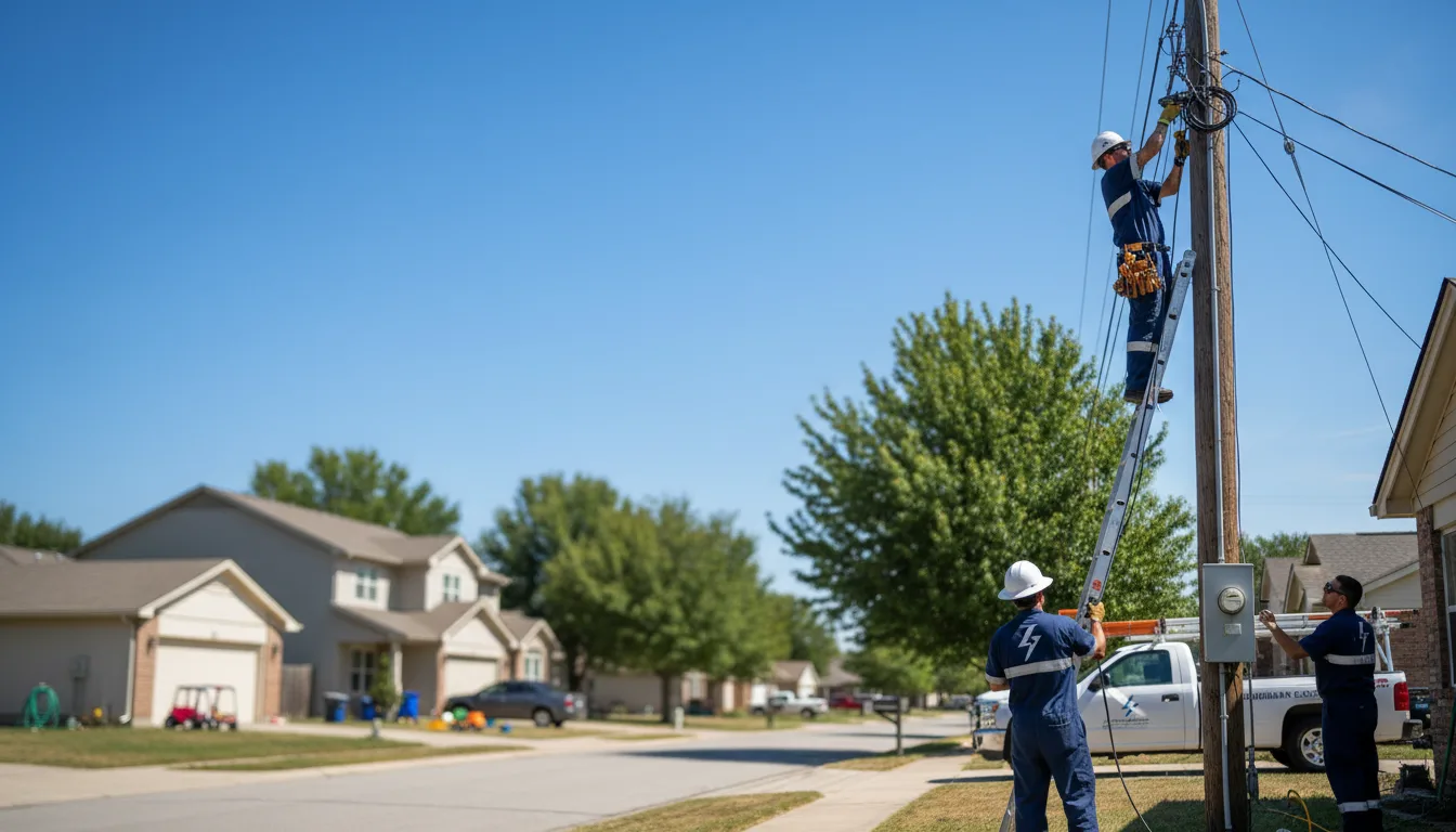Residential electrician providing installation services in Delphia, KY